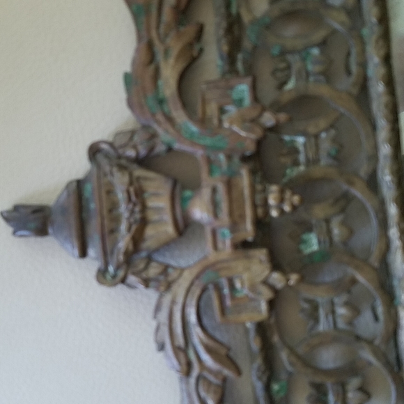 Early 16th century hand forged mirror and candle stick holders - Picture 3 of 3